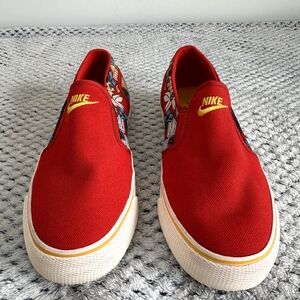Nike Red and Yellow Sneakers Vibrant Casual Style
